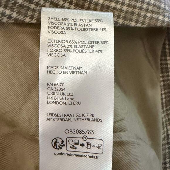 Free People Amber Belted Vest Women's XL Neutral Combo Academia Preppy NEW - Picture 7 of 7